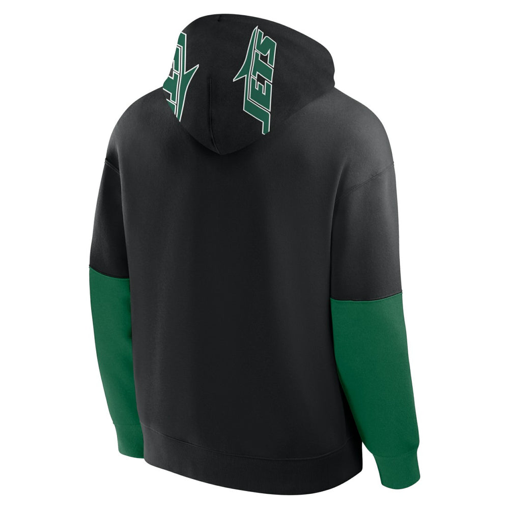 New York Jets Helmet Alt Pullover Hoodie - Black Hoodies