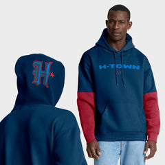 Houston Texans Helmet Alt Pullover Hoodie - Navy Hoodies