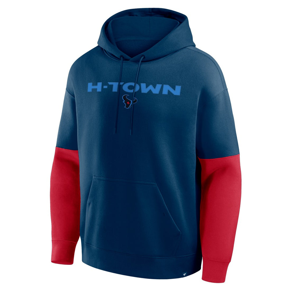 Houston Texans Helmet Alt Pullover Hoodie - Navy Hoodies