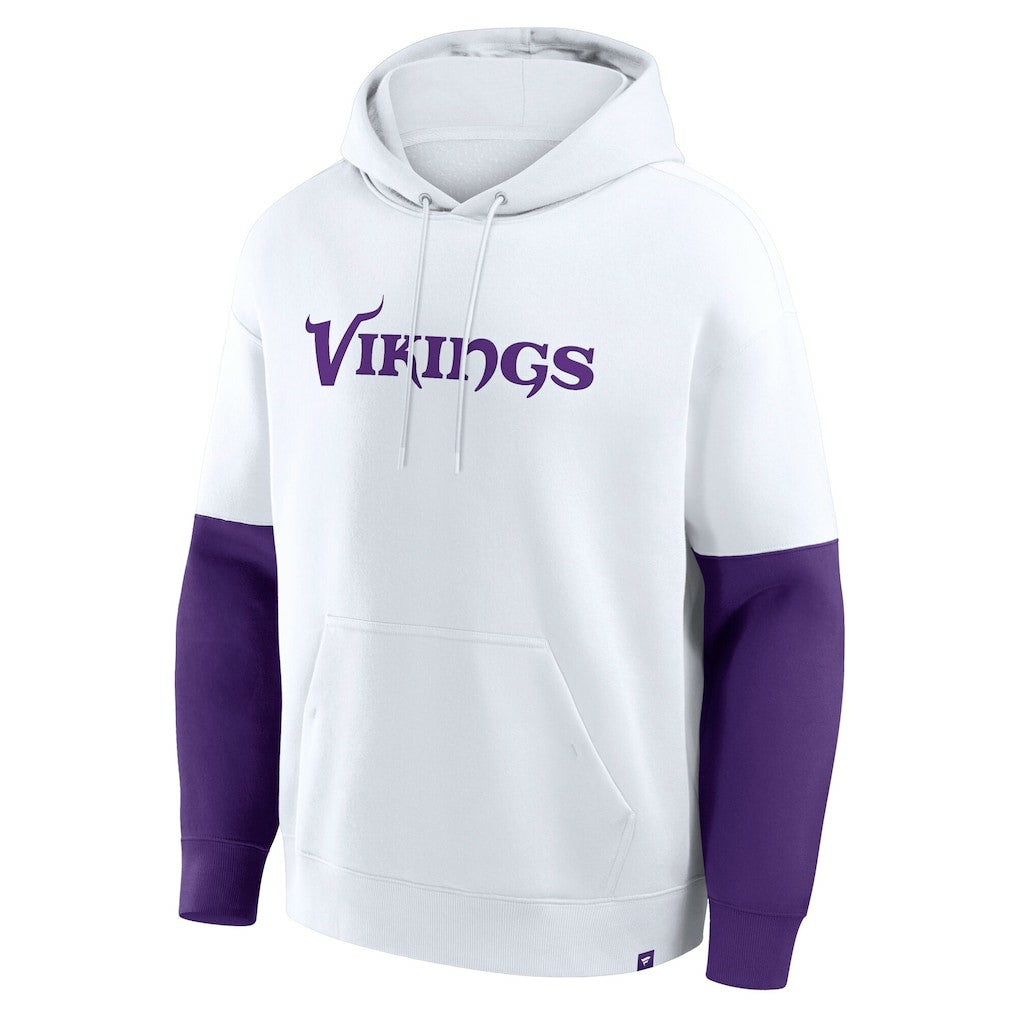 Minnesota Vikings Helmet Alt Pullover Hoodie - White Hoodies
