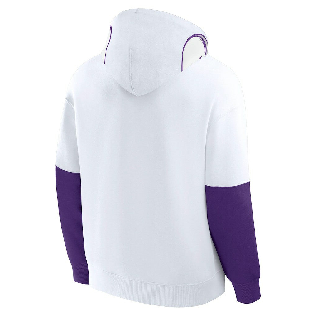 Minnesota Vikings Helmet Alt Pullover Hoodie - White Hoodies