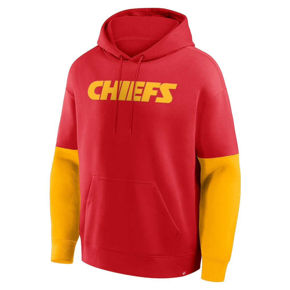 Kansas City Chiefs Helmet Pullover Hoodie - Red Hoodies
