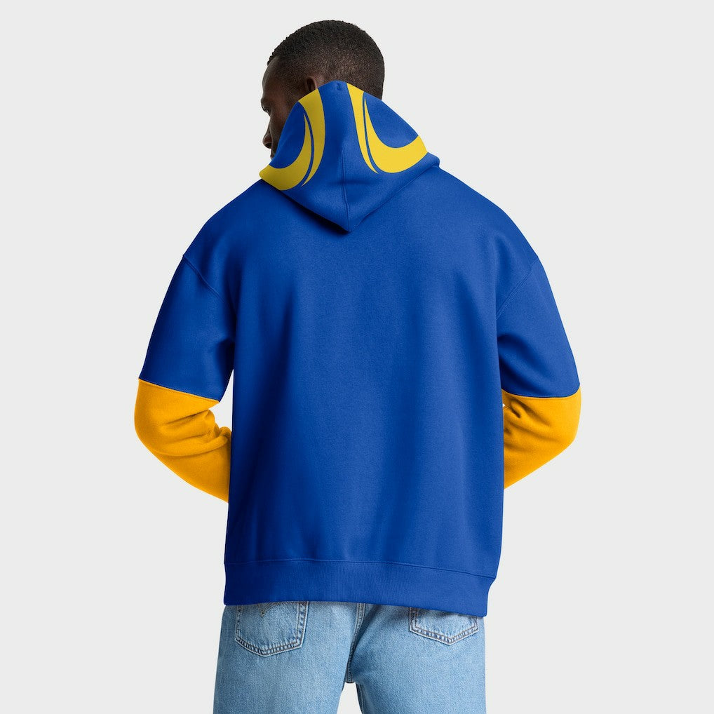 Los Angeles Rams Helmet Pullover Hoodie - Royal Hoodies