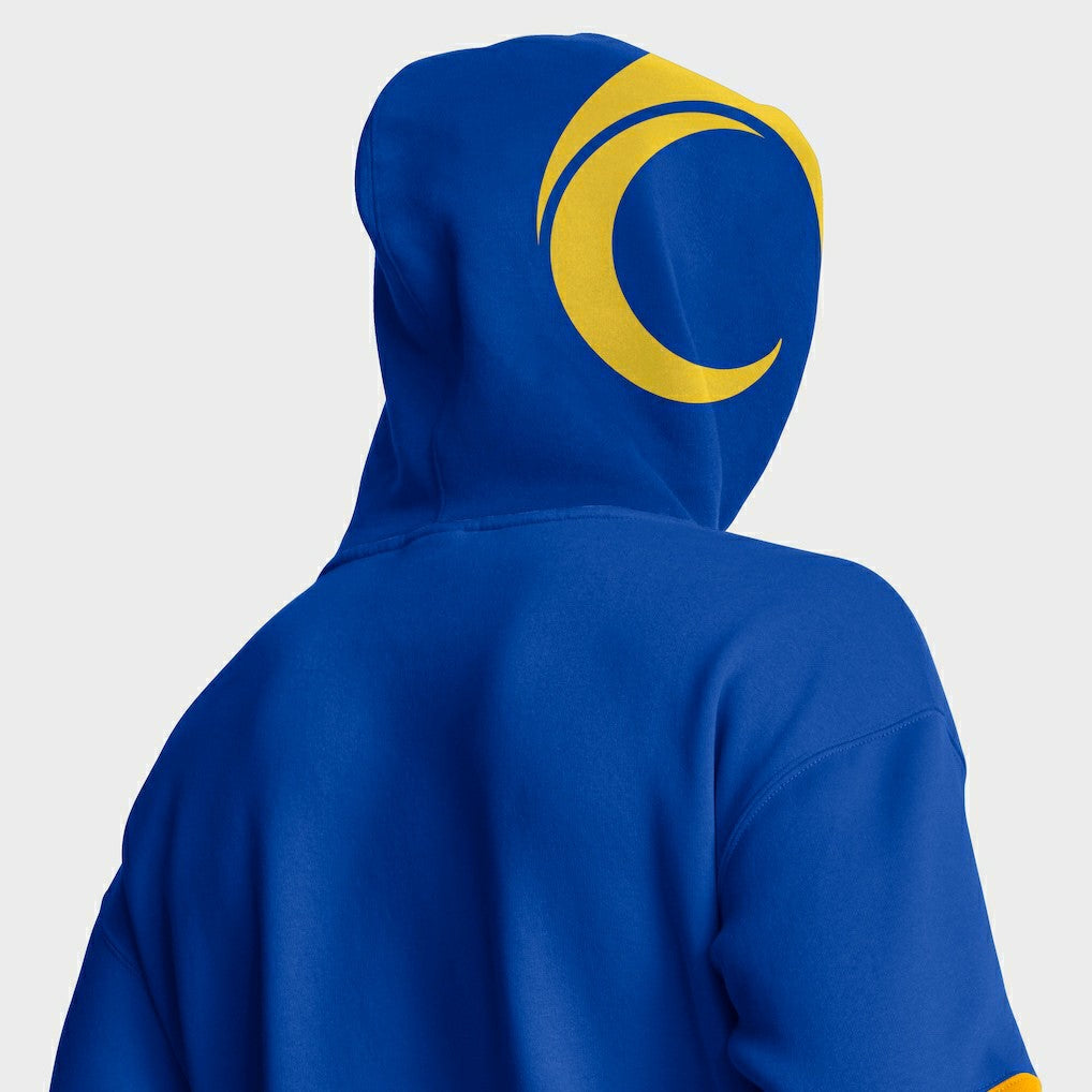 Los Angeles Rams Helmet Pullover Hoodie - Royal Hoodies