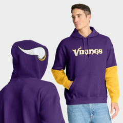 Minnesota Vikings Helmet Pullover Hoodie - Purple Hoodies