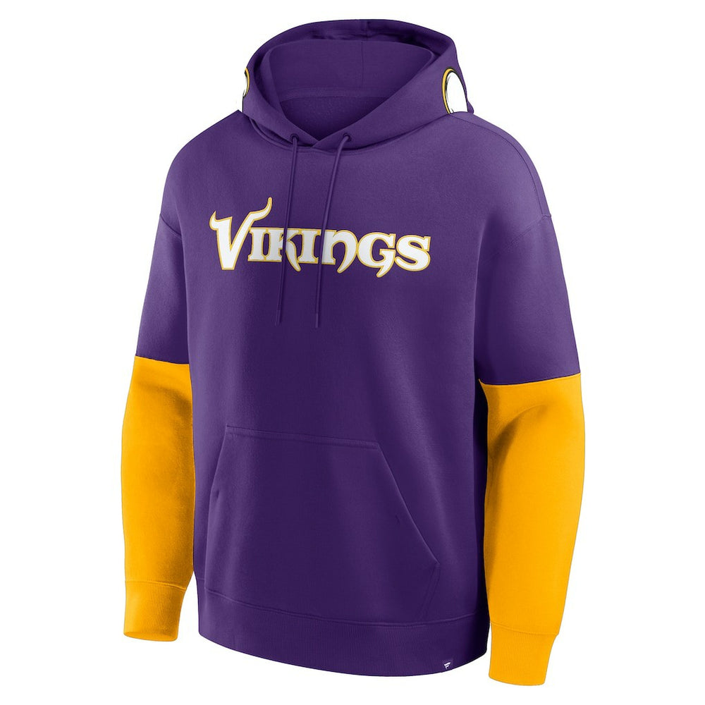 Minnesota Vikings Helmet Pullover Hoodie - Purple Hoodies
