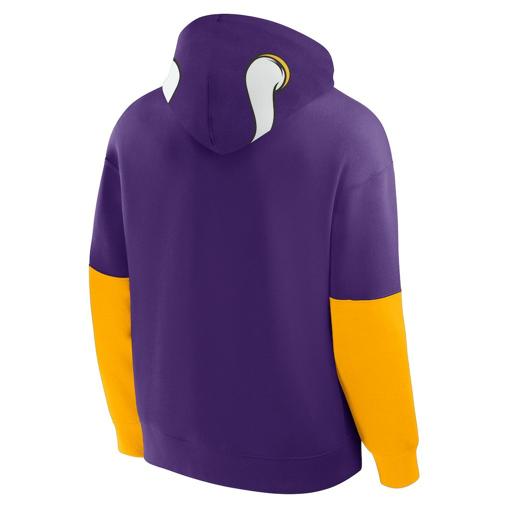 Minnesota Vikings Helmet Pullover Hoodie - Purple Hoodies