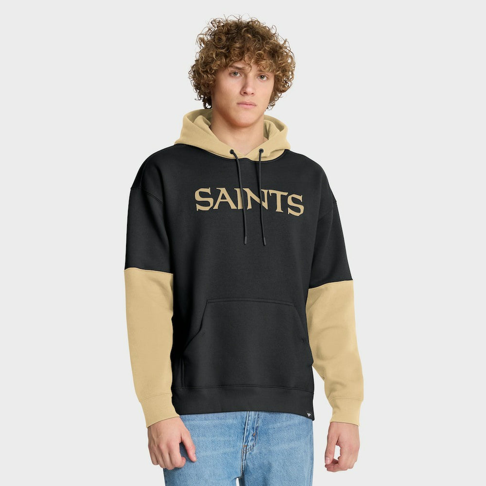 New Orleans Saints Helmet Pullover Hoodie - Black Hoodies