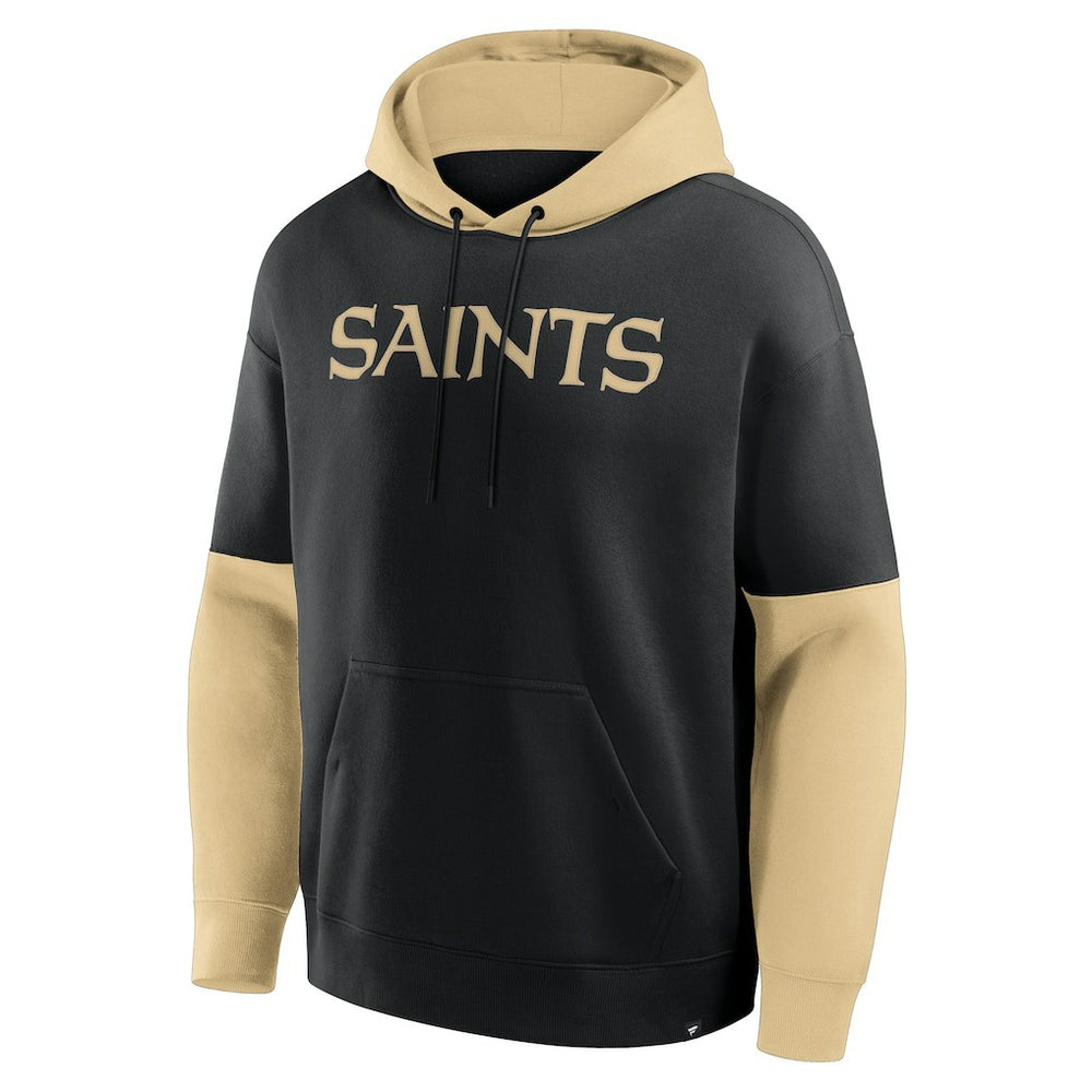 New Orleans Saints Helmet Pullover Hoodie - Black Hoodies