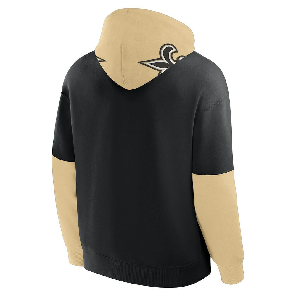 New Orleans Saints Helmet Pullover Hoodie - Black Hoodies