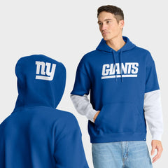 New York Giants Helmet Pullover Hoodie - Royal Hoodies
