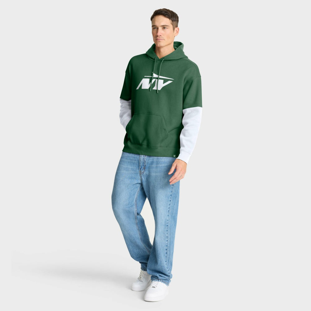 New York Jets Helmet Pullover Hoodie - Green Hoodies