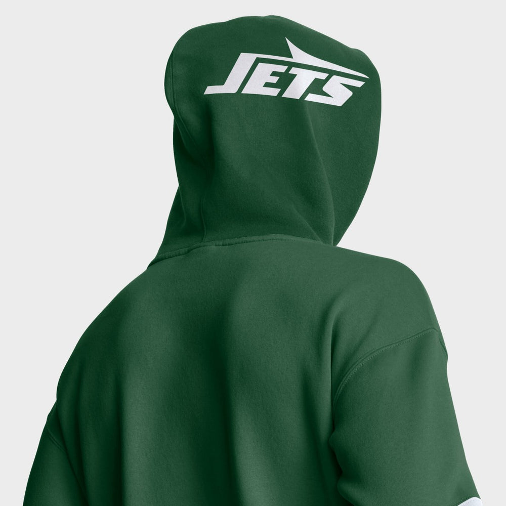 New York Jets Helmet Pullover Hoodie - Green Hoodies