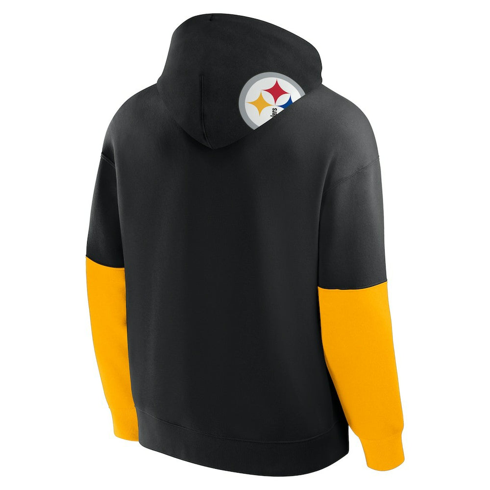 Pittsburgh Steelers Helmet Pullover Hoodie - Black Hoodies