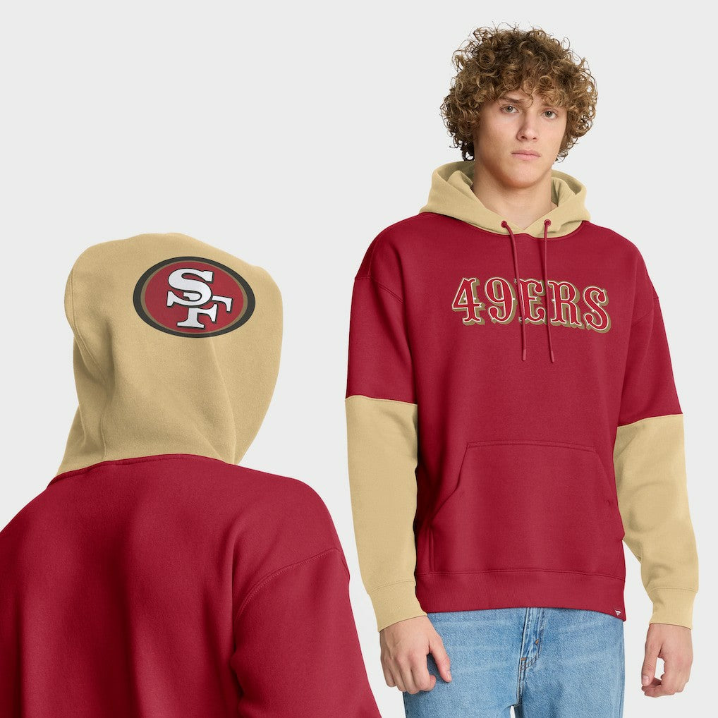 San Francisco 49ers Helmet Pullover Hoodie - Scarlet Hoodies