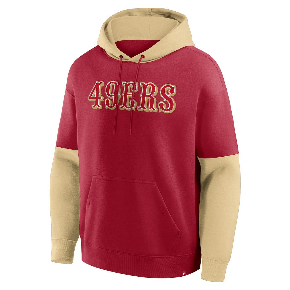 San Francisco 49ers Helmet Pullover Hoodie - Scarlet Hoodies