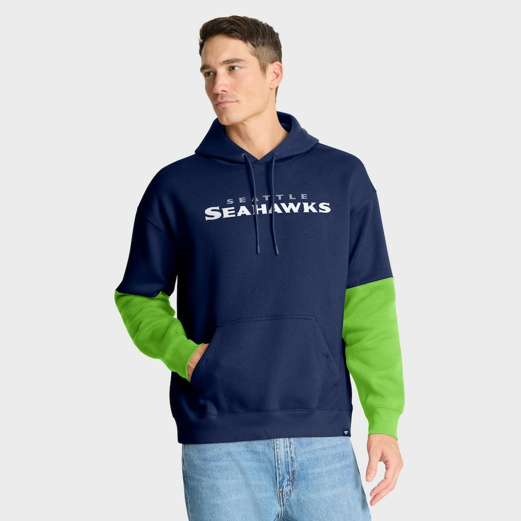 Seattle Seahawks Helmet Pullover Hoodie - College Navy Hoodies
