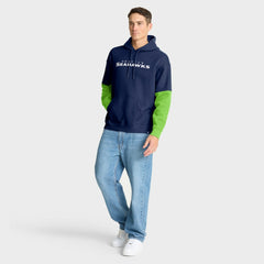 Seattle Seahawks Helmet Pullover Hoodie - College Navy Hoodies