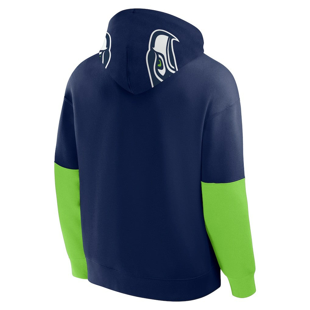 Seattle Seahawks Helmet Pullover Hoodie - College Navy Hoodies