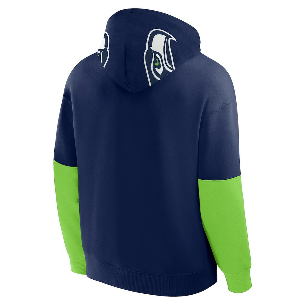 Seattle Seahawks Helmet Pullover Hoodie - College Navy Hoodies