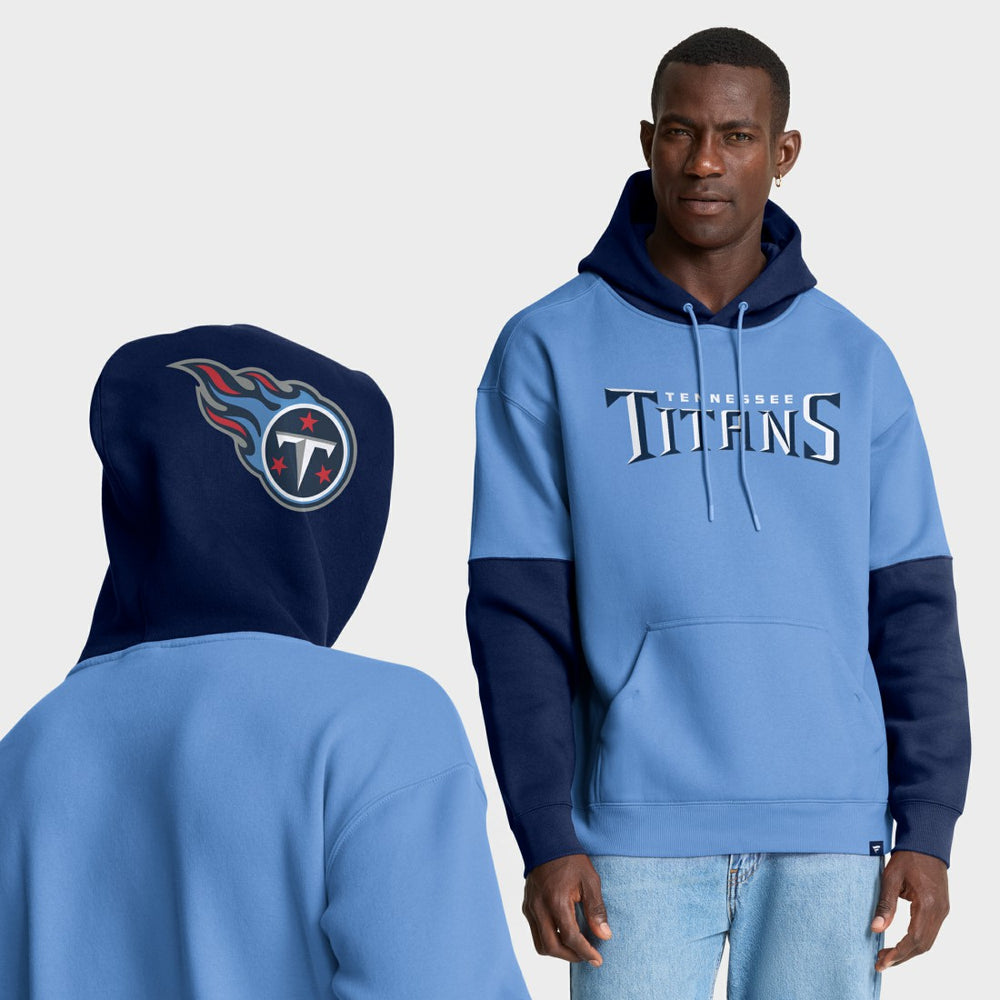 Tennessee Titans Helmet Pullover Hoodie - Light Blue Hoodies