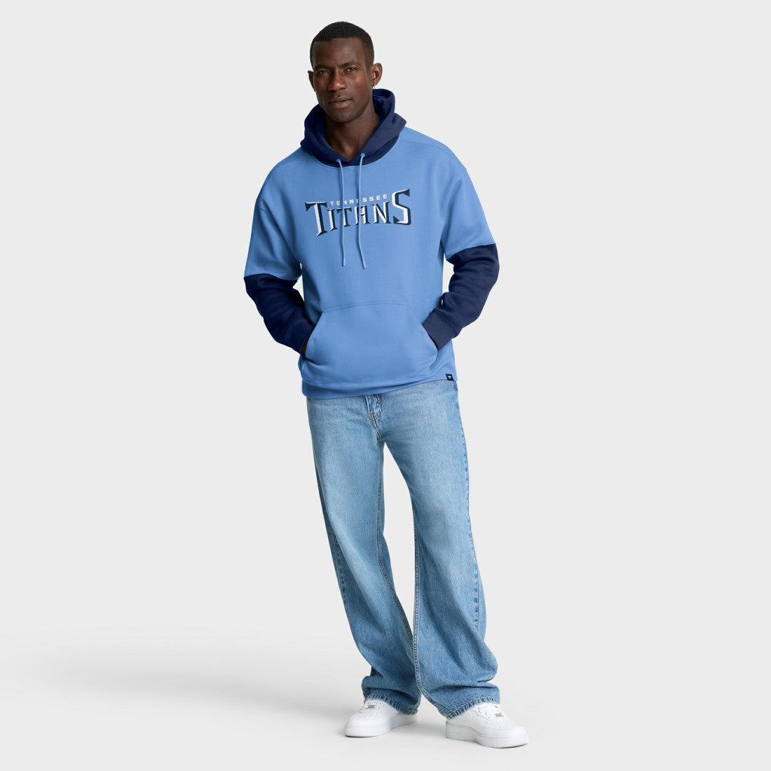 Tennessee Titans Helmet Pullover Hoodie - Light Blue Hoodies