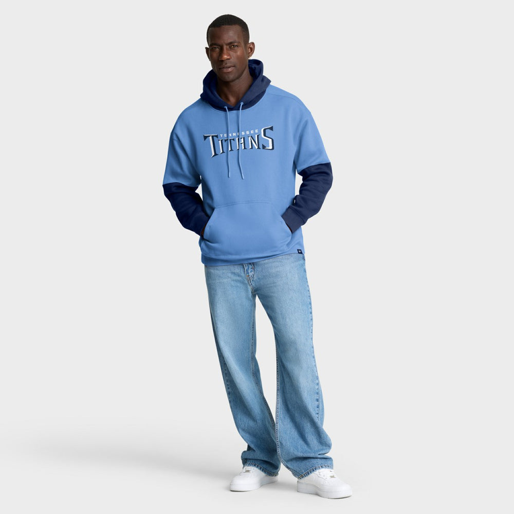 Tennessee Titans Helmet Pullover Hoodie - Light Blue Hoodies