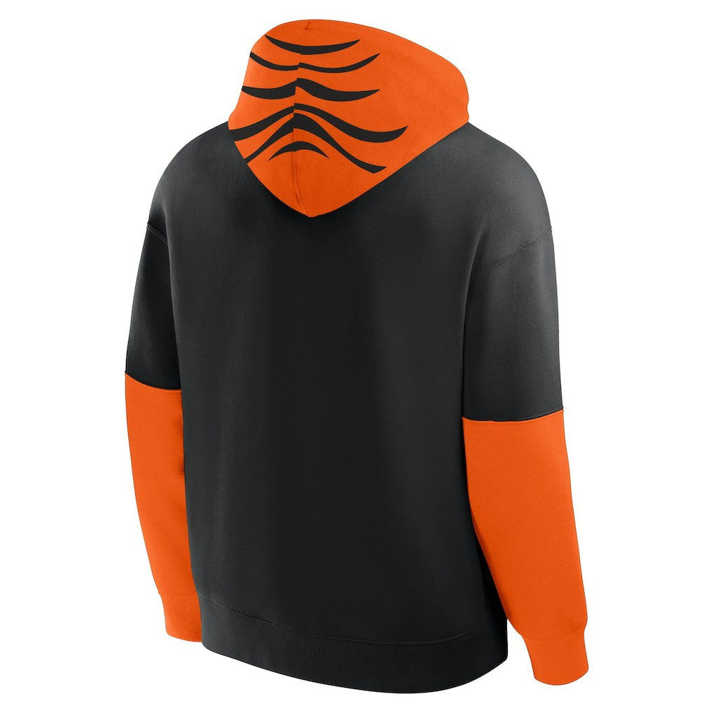 Cincinnati Bengals Helmet Pullover Hoodie - Black Hoodies