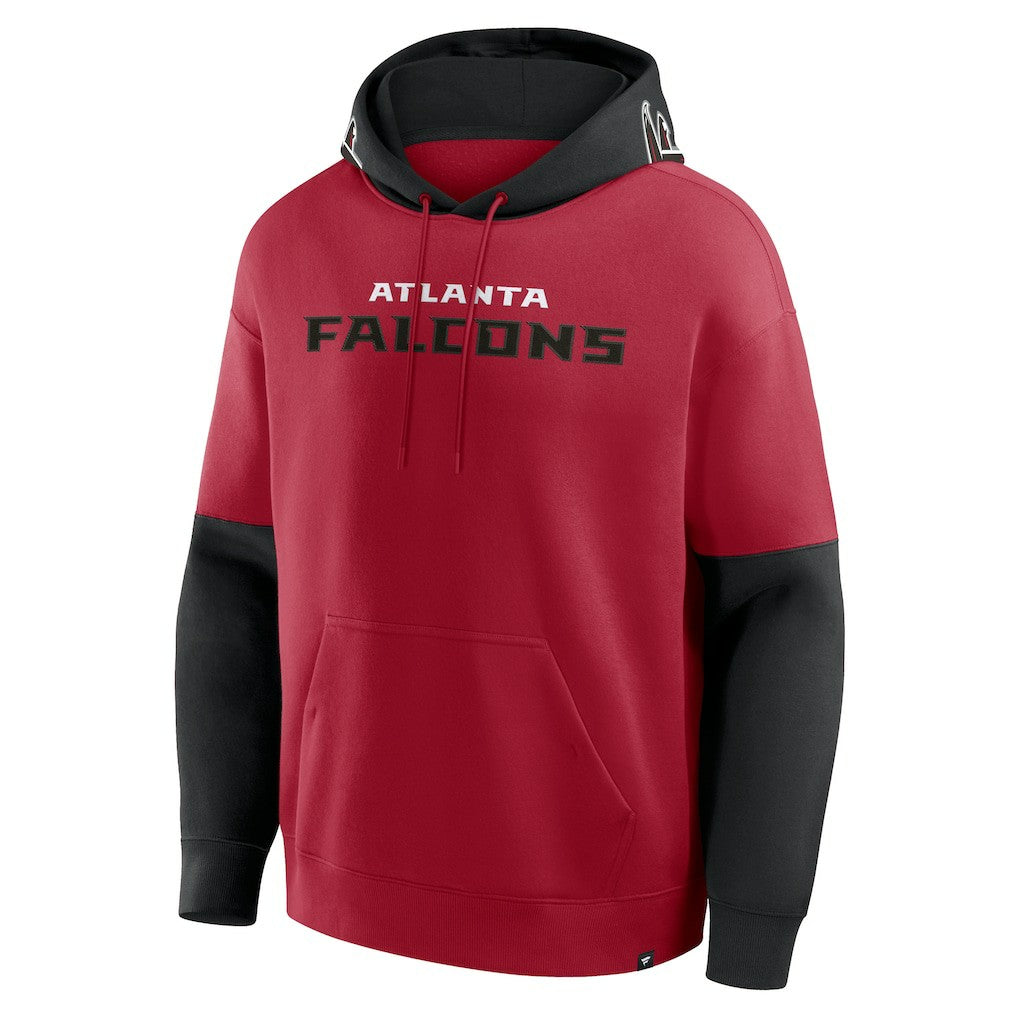 Atlanta Falcons Helmet Pullover Hoodie - Red Hoodies