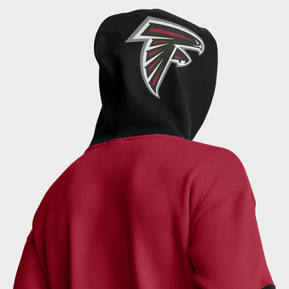 Atlanta Falcons Helmet Pullover Hoodie - Red Hoodies