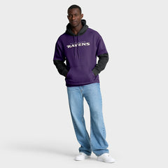 Baltimore Ravens Helmet Pullover Hoodie - Purple Hoodies