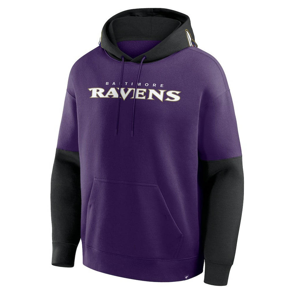 Baltimore Ravens Helmet Pullover Hoodie - Purple Hoodies