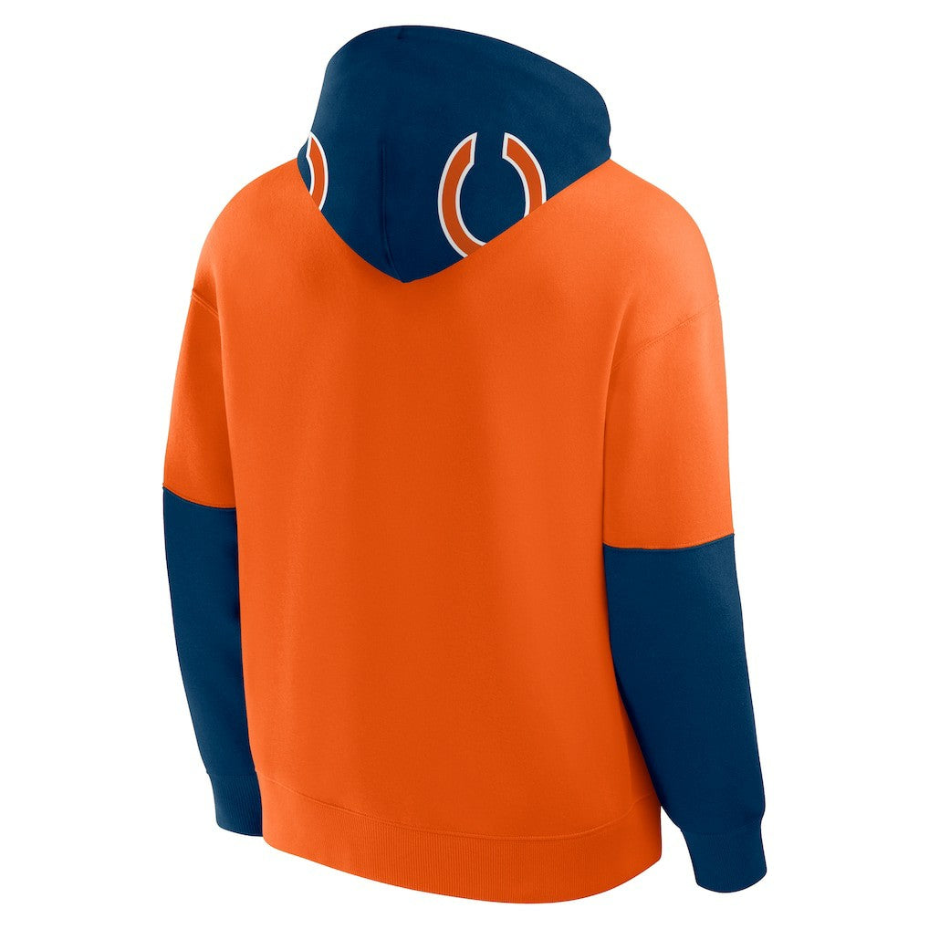 Chicago Bears Helmet Pullover Hoodie - Orange Hoodies