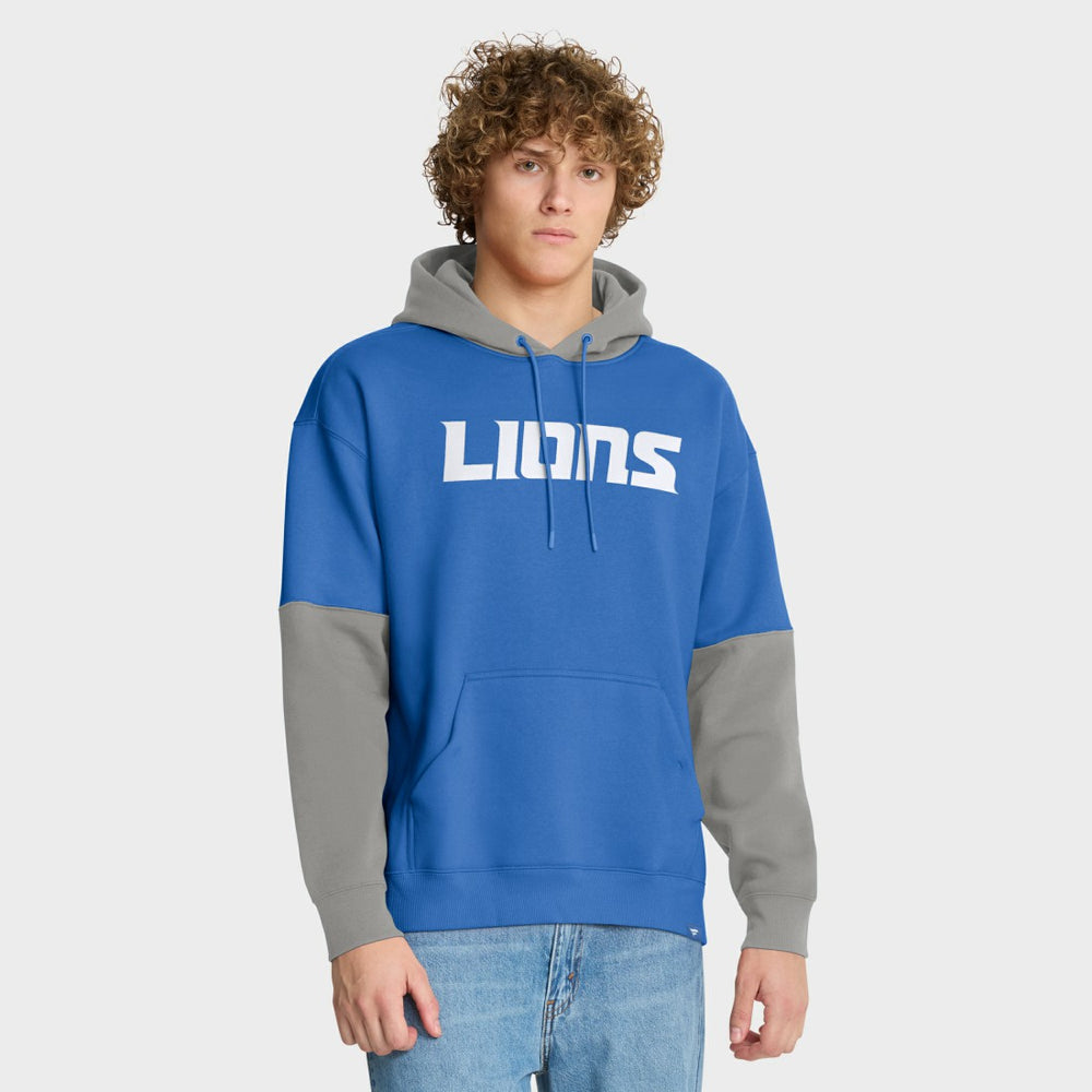 Detroit Lions Helmet Pullover Hoodie - Blue Hoodies