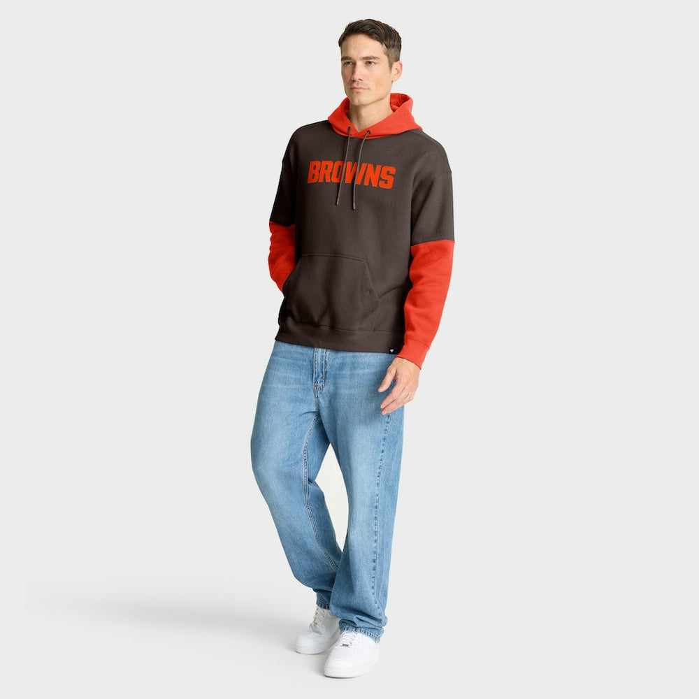 Cleveland Browns Helmet Pullover Hoodie - Brown Hoodies