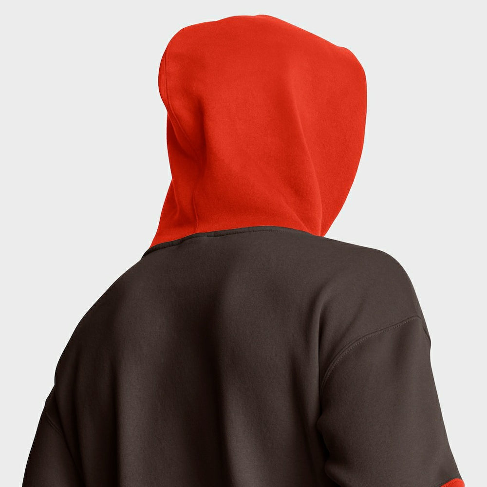 Cleveland Browns Helmet Pullover Hoodie - Brown Hoodies