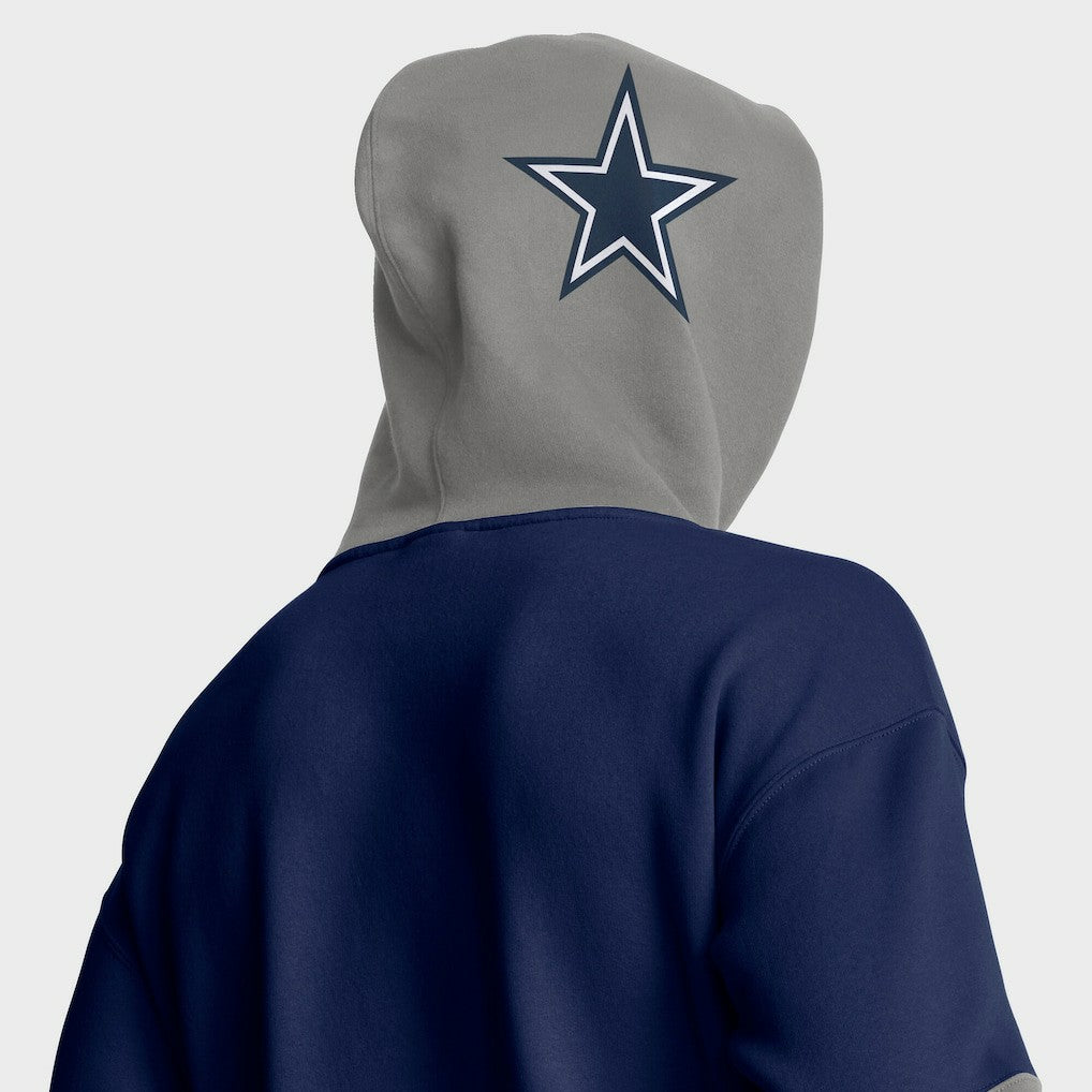 Dallas Cowboys Helmet Pullover Hoodie - Navy Hoodies