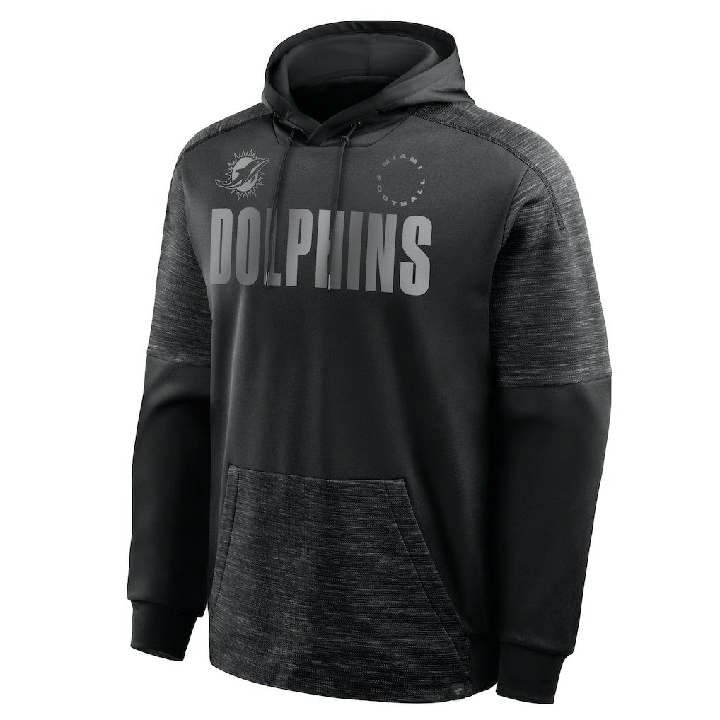Miami Dolphins Chip Shot Pullover Hoodie - Black Hoodies
