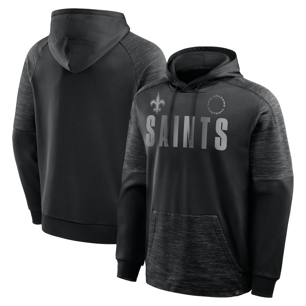 New Orleans Saints Chip Shot Pullover Hoodie - Black Hoodies