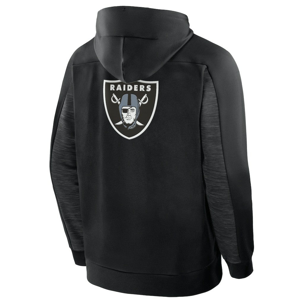 Las Vegas Raiders Checkdown Pass Full-Zip Hoodie - Black Hoodies