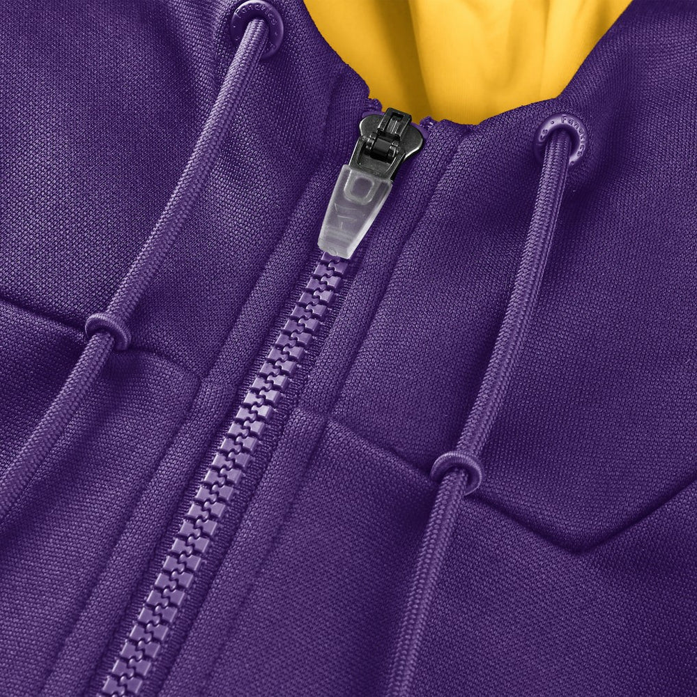 Minnesota Vikings Checkdown Pass Full-Zip Hoodie - Purple Hoodies