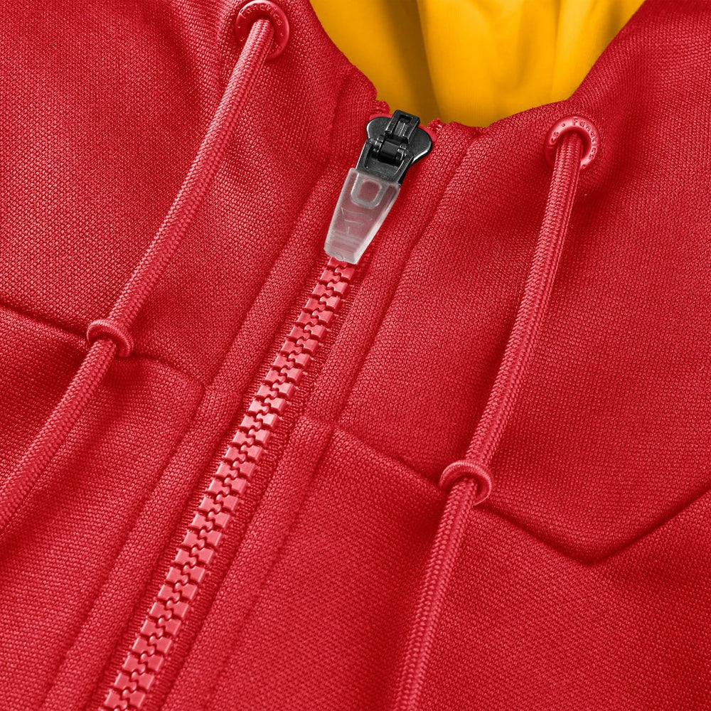 Kansas City Chiefs Checkdown Pass Full-Zip Hoodie - Red Hoodies