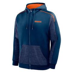 Chicago Bears Checkdown Pass Full-Zip Hoodie - Navy Hoodies