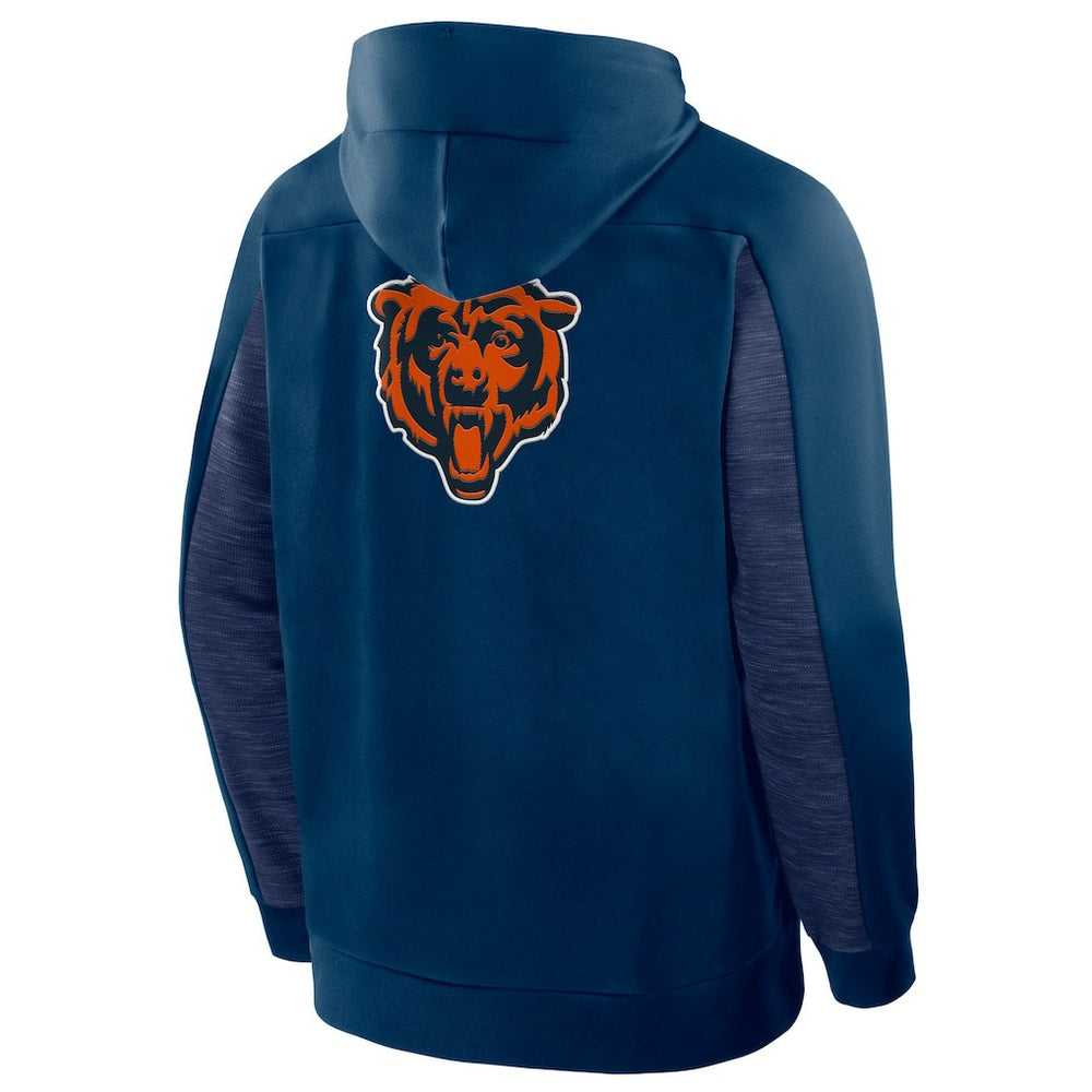 Chicago Bears Checkdown Pass Full-Zip Hoodie - Navy Hoodies