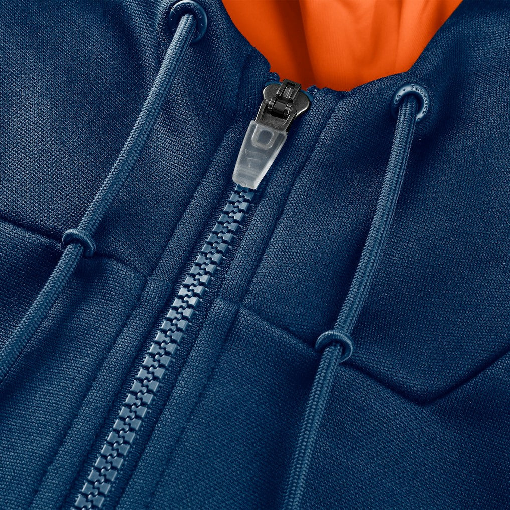 Chicago Bears Checkdown Pass Full-Zip Hoodie - Navy Hoodies
