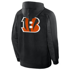 Cincinnati Bengals Checkdown Pass Full-Zip Hoodie - Black Hoodies