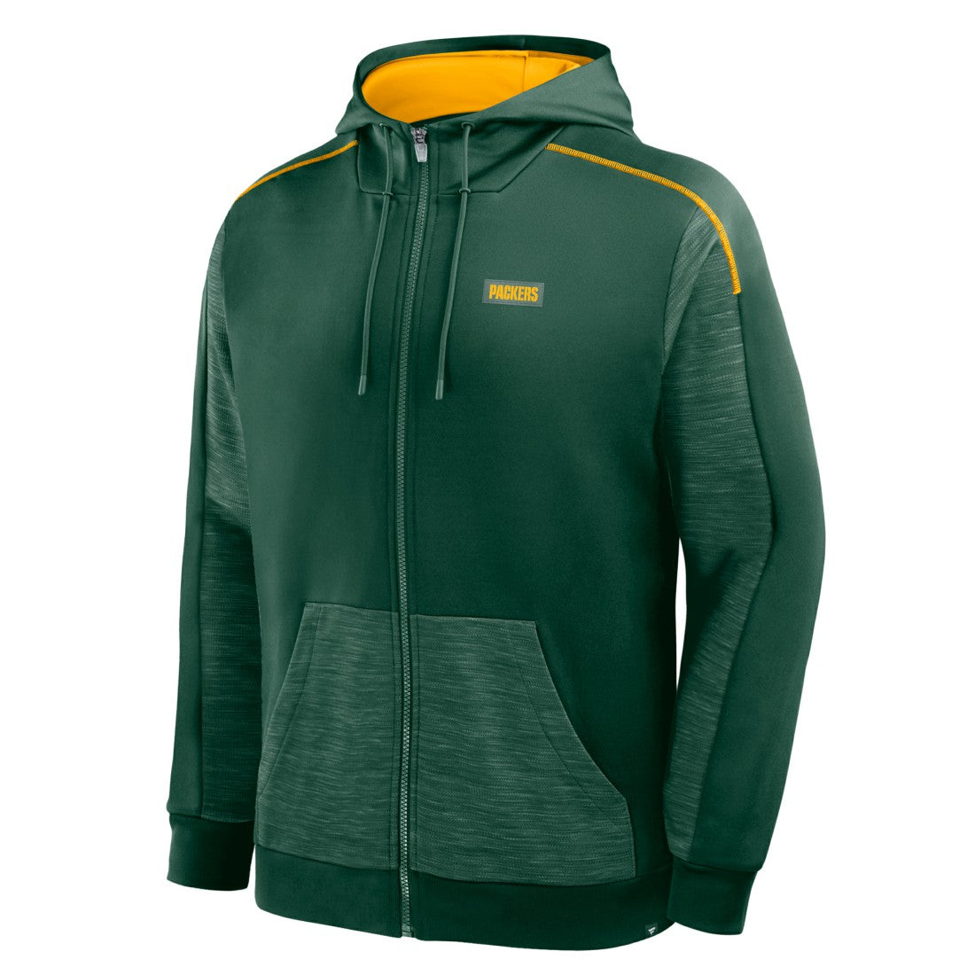Green Bay Packers Checkdown Pass Full-Zip Hoodie - Green Hoodies