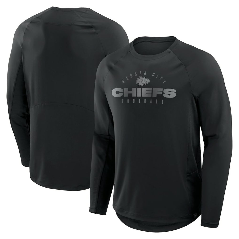 Kansas City Chiefs Coverage Scheme Long Sleeve T-Shirt - Black T-shirts