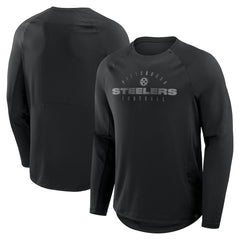 Pittsburgh Steelers Coverage Scheme Long Sleeve T-Shirt - Black T-shirts