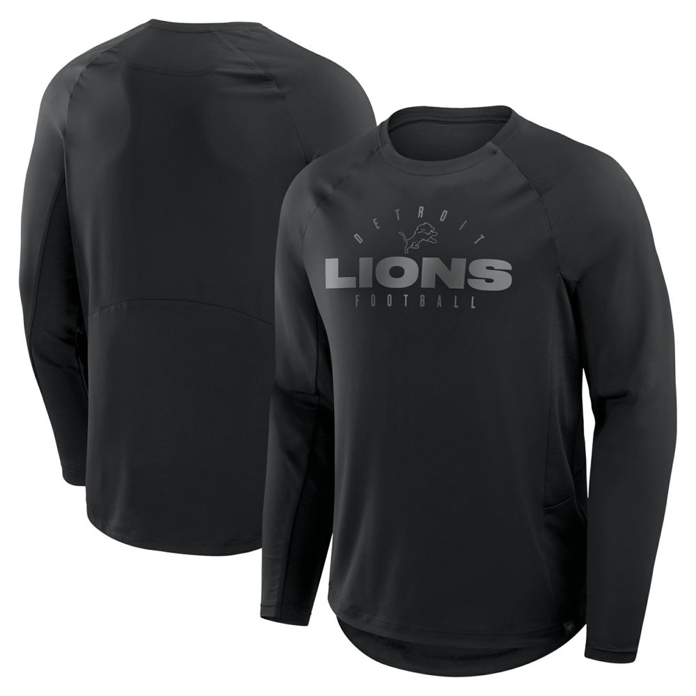 Detroit Lions Coverage Scheme Long Sleeve T-Shirt - Black T-shirts